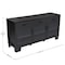 Flash Furniture Wells Black 59 Inch Modern Kitchen and Dining Room Buffet Sideboard Storage Cabinet EV-CA7515-01ZZ-BK-GG - alternate 2